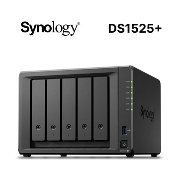 Synology DiskStation DS1525+ (5Bay/AMD/8GB) NAS 網路儲存伺服器