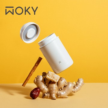 【WOKY 沃廚】大口真瓷食物長鮮保溫罐600ml(3色可選)