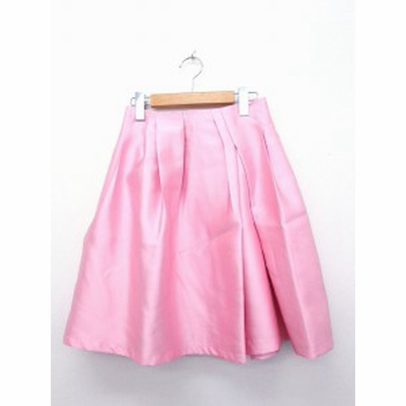 中古 チェリーアン スカート フレア ギャザー 膝丈 無地 シンプル S ピンク Kt54 レディース 通販 Lineポイント最大1 0 Get Lineショッピング