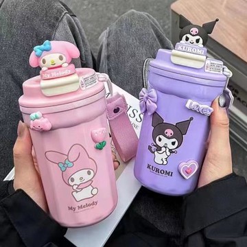 不銹鋼保溫杯外貿三麗鷗系列女生高顏值辦公咖啡杯便攜兒童隨手杯