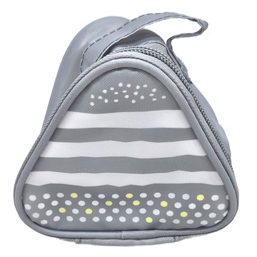 TORUNE 飯糰便當袋 條紋圓點  85 x 100 x 105mm  1個  灰色