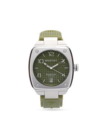 Briston Watches - Streamliner Urban Auto 40mm - unisex - Acetate/stainless steel - One Size - Green