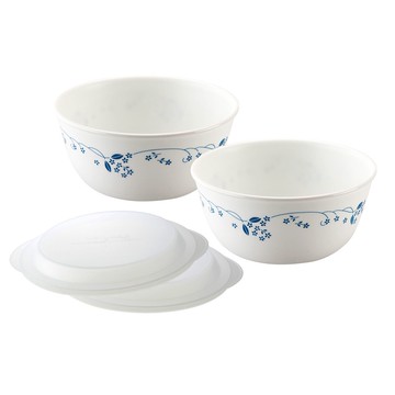 【美國康寧 CORELLE】康寧古典藍4件式餐盤組 (D01)