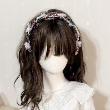 編織髮箍/ 有齒 細版 細邊 細頭箍 髮飾 新娘頭飾 無痛 帶齒
