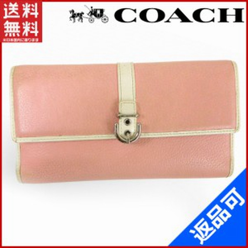 コーチ 財布 Coach 長財布 三つ折り財布 ピンク 即納 中古 X 通販 Lineポイント最大1 0 Get Lineショッピング