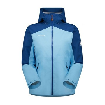 mammut 長毛象 女 convey tour hs af 防風防水連帽外套炫藍/深冰藍101
