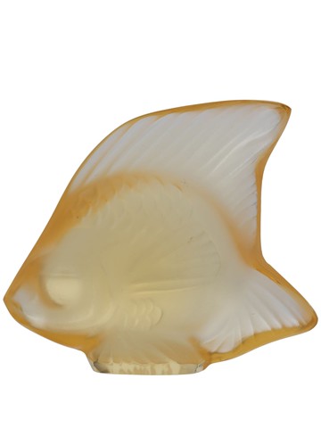 Lalique - Fish crystal sculpture - unisex - Crystal - One Size - Yellow