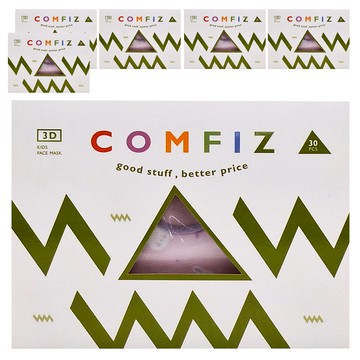 COMFIZ 康菲 大童3D醫療口罩  30片  6盒  兔兔寶貝 紫色