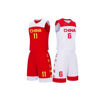 國家隊球衣世界杯男籃運動訓練服籃球服套裝易建聯郭艾倫定制
