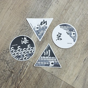 山岩川海防水戶外貼紙