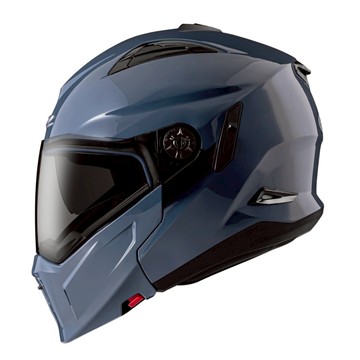 ZEUS 瑞獅 ZS-613H/613 素色 亮水泥藍 內墨鏡 眼鏡溝 耳機槽 通風透氣 全罩 半罩 3/4罩 安全帽