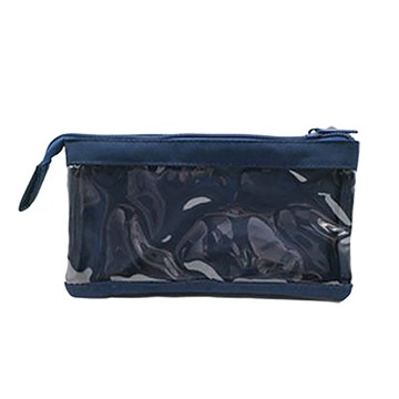 筆樂PENROTE多層透明筆袋/TB8198/藍