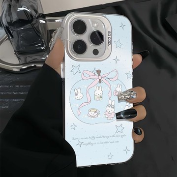 免運+隔日🚚iphone手機殼/蘋果米菲兔/適用於蘋果17promax 16Pro 15plus 14 13 12 1
