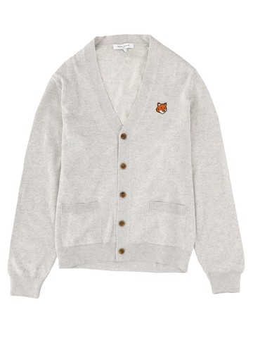 maison kitsuné "fox head" cardigan