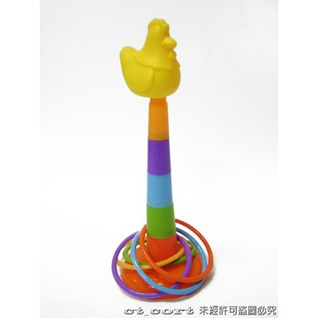 可愛小雞 套圈圈組 兒童套圈圈 夜市套圈圈 4入環套圈圈 特價品售完為止~