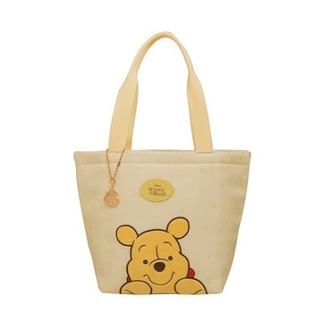 【Disney】小熊維尼萌萌頭-保冷袋-奶油黃 PTD23-E5-51BG