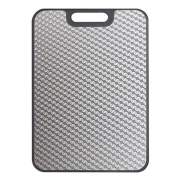 SUNORO 304不鏽鋼抗菌砧板 雙面防霉切菜板  1個  40 x 28 x 1.3cm  銀色