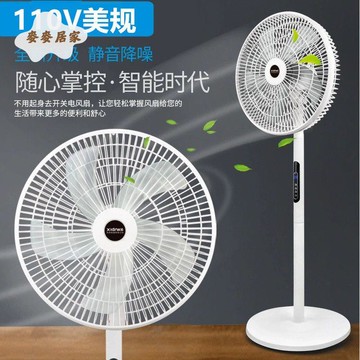 110V智能遙控 定時落地電風扇 家用 16寸大風力風扇 落地扇[PP0521051]