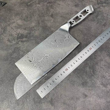 【原野】尾貨全新67層大馬士革夾vg10鋼芯切片刀胚鋼芯硬度60厚1.9mm