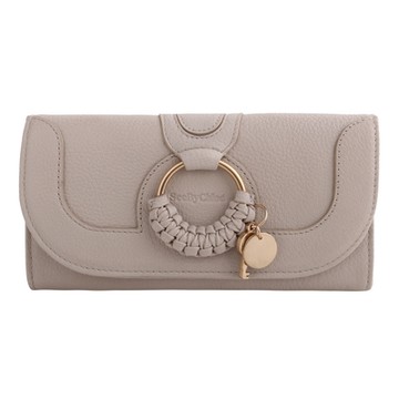 See by Chloe HANA 系列壓釦翻蓋長夾(米色)