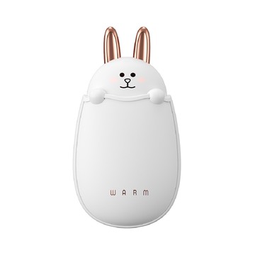 miWORKS 米沃 可愛動物造型暖手寶  4000mAh電池  Type-C接口  白兔