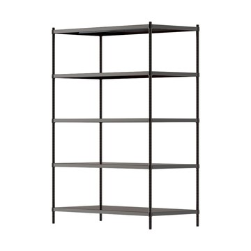 【Y HOUSE】120x60x150公分 五層無洞鐵板收納層架 置物架 鐵架-烤漆黑