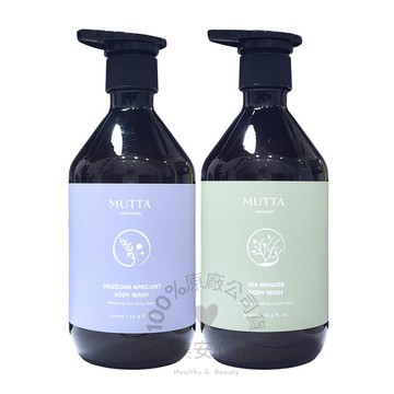 mutta 沐塔沐浴露 杏花微雨水光嫩白沐浴露 茶尋漫步淨痘舒敏沐浴露500ml