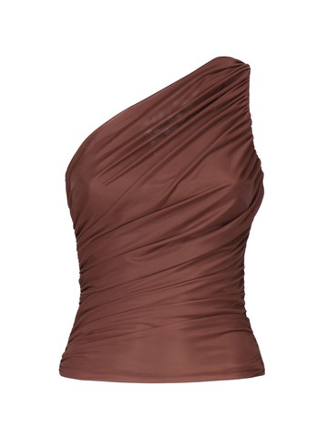 Pinko One-shoulder Tulle Top