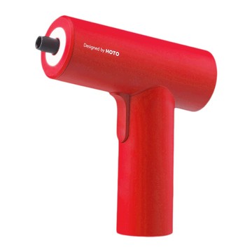 HOTO 小猴 槍式電動螺絲刀 環形 LED 燈 2000mAh 大容量鋰電池 10枚 S2鋼起子頭 USB-C 充電 耐用收納包  1個