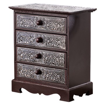 限時下殺 免運/可開票 復古實木首飾盒木質多層抽屜式黃金珠寶飾品新中式高檔收納盒