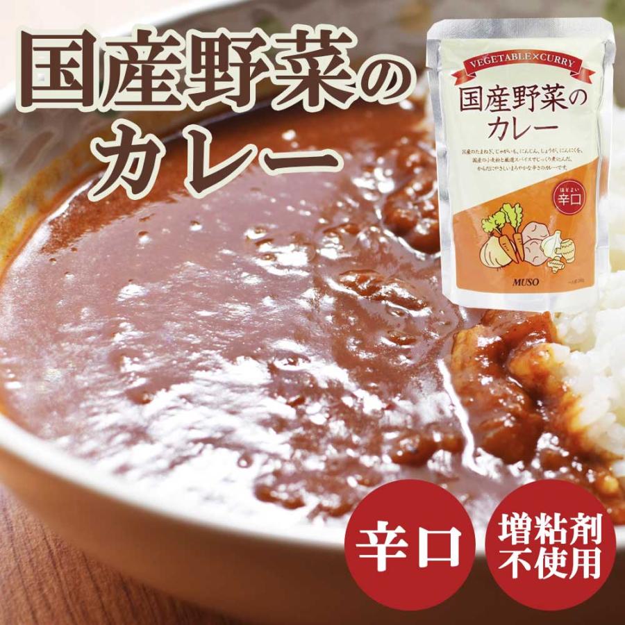 国産野菜のカレー ほどよい辛口 200g ［ムソー］レトルト　パウチ