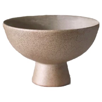 KUIBAO 快豹生活 Simple 簡約素胚花瓶 碗 1個  13.5 x 10 x 6cm  深卡其灰色