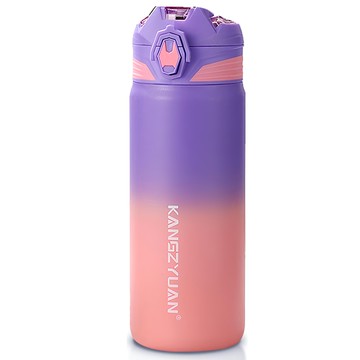 酷鯊 金剛未來戰士 316不鏽鋼專業運動彈蓋保溫杯 時尚彈蓋設計 運動辦公皆宜  1入  漸變紫  700