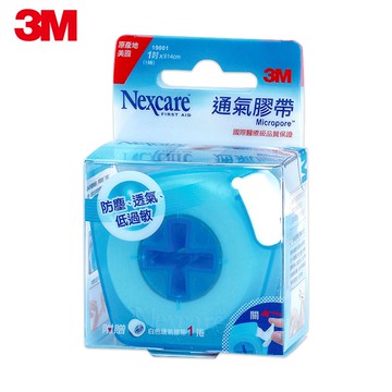 3M 19001 Nexcare 白色通氣膠帶一吋貼心即用包 (1捲)★3M 迎新送舊 ★299起免運