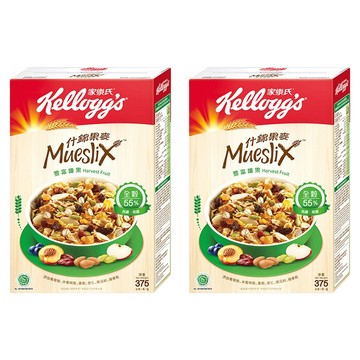 Kellogg's 家樂氏 Mueslix 什錦果麥 豐富纖果  375g  2盒