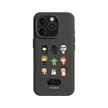 iPhone 16 Pro SolidX 黑 - 迪士尼-星際大戰 Star Wars - 星際大戰 – Q版角色混合