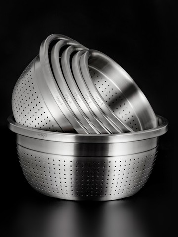 onlycook 加厚304不銹鋼漏盆洗菜盆家用食品級瀝水籃濾水盆瀝水盆