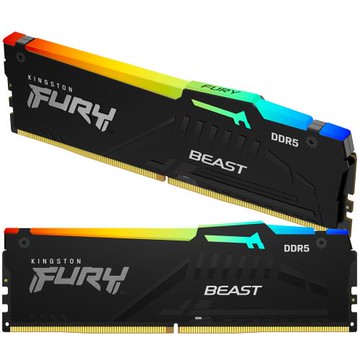 Kingston 金士頓 FURY Beast RGB KF556C36BBEAK2-64 DDR5-5600 64GB=32GBx2 超頻記憶體