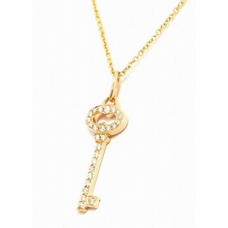 ジュエリー Tiffany Co ティファニー キーモチーフ オーバルキー ペンダント ネックレス K18pg ピンクゴールド ダイヤモンド K 通販 Lineポイント最大0 5 Get Lineショッピング