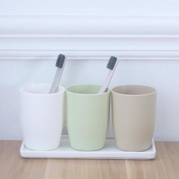 領超石紋陶瓷托盤漱口杯墊創意飯盤家用長方形菜盤子牙刷架杯子收