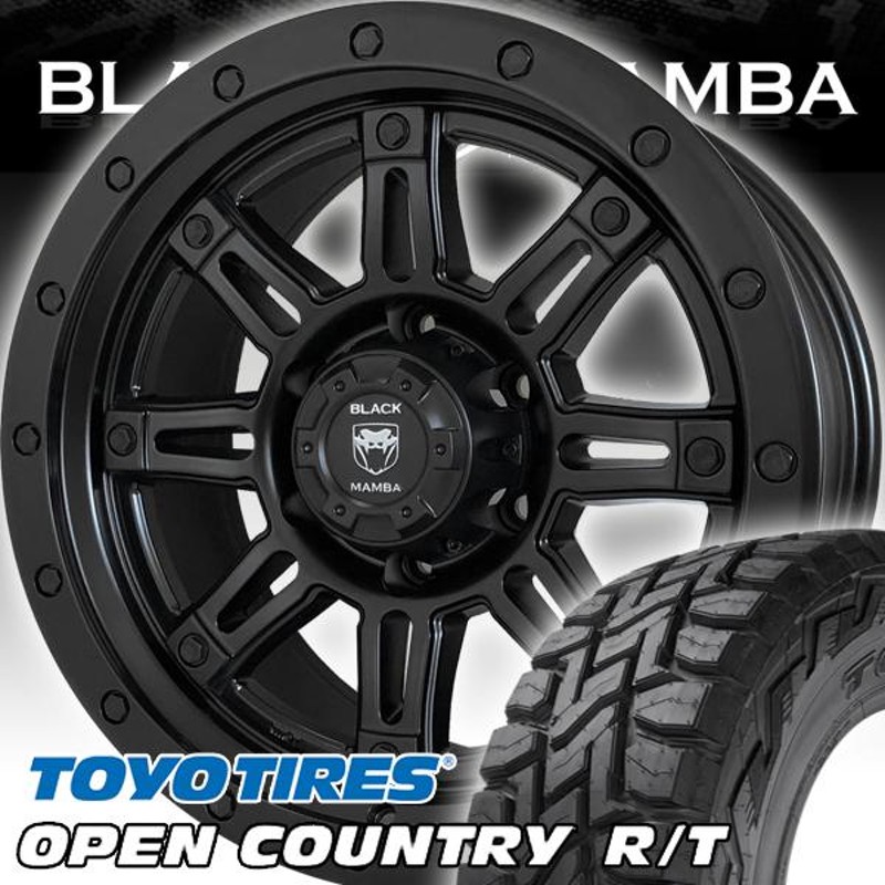 エスカレード タホ サバーバン アバランチ BLACK MAMBA 新品17インチタイヤホイール TOYO OPEN COUNTRY 265/65R17  265/70R17 285/70R17 ホワイトレター | LINEショッピング