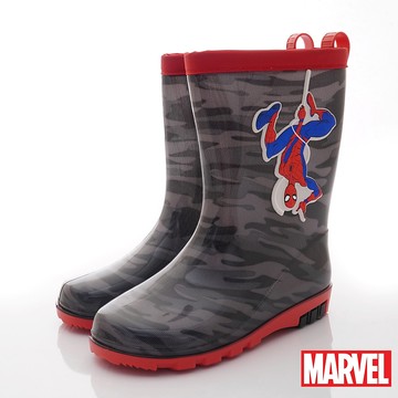 台灣製蜘蛛人長筒雨鞋(中小童段)-雨鞋-黑