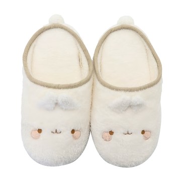 MOLANG 萌浪兔 絨毛拖鞋  23~25  萌浪大臉
