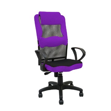 台灣製造 SGS認證 米緹雅透氣電腦椅-紫（47*42*105cm）_廠商直送