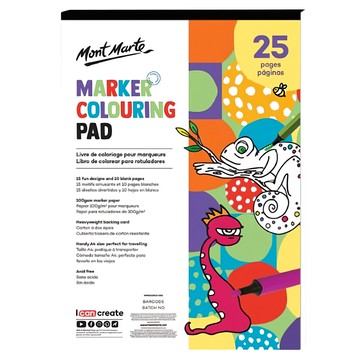 Mont Marte 蒙瑪特 創意塗鴉馬克筆繪圖本  25頁  A4