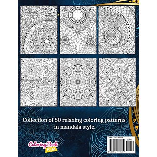 Amazing Patterns: Adult Coloring Book, Stress Relieving Mandala Style Patte