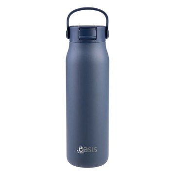 澳洲 Oasis Sorrento 陶瓷彈蓋吸管保溫瓶 900ml (靛藍色) 保溫杯 水壺 水瓶