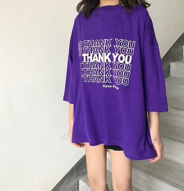 FINDSENSE H1 2018 韓國 夏季字母印花 原宿情侶T恤 寬松百搭 短袖 圓領 半袖 男女上衣潮