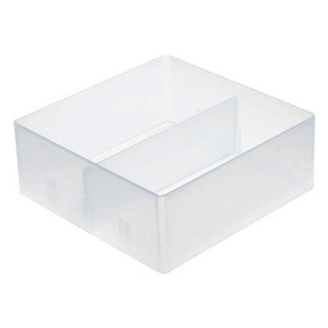 MUJI 無印良品 PP抽屜整理盒 100 x 100 x 40mm  透明色  1層