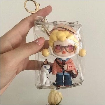 盒 透明pvc溜娃包 娃包 密林古堡曬娃包 手辦收納盒D44